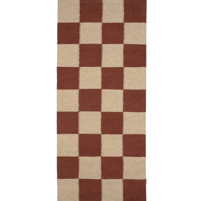 Square Gångmatta Terracotta/Natur