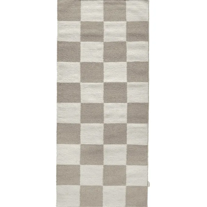 Square Gångmatta Vit/Natur