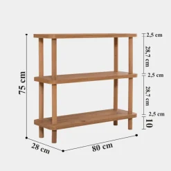 Step (80 x 75 x 28 cm) Bokhylla Atlantic Pine