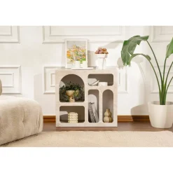 Suva (80 x 74 x 37 cm) Konsolbord Travertin sandsten