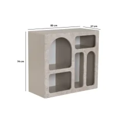 Suva (80 x 74 x 37 cm) Konsolbord Travertin sandsten