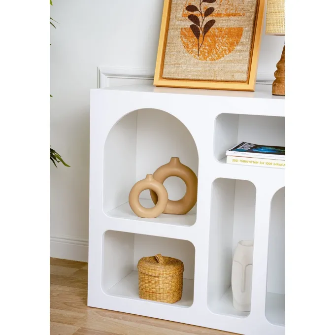 Suva (80 x 74 x 37 cm) Konsolbord Vit