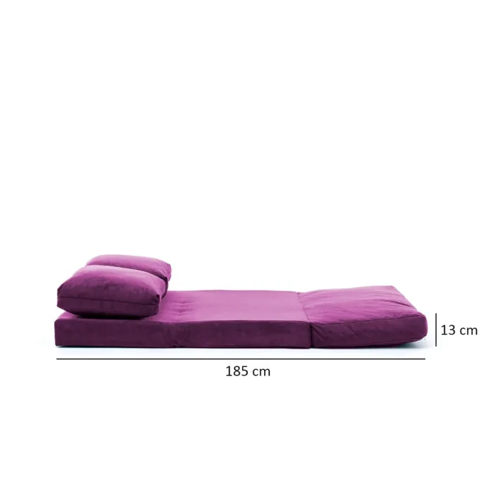 Taida (130 x 125 x 30 cm) 2-sits bäddsoffa Lila