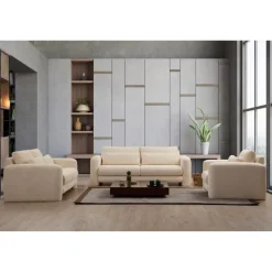 Tallinn (215 x 97 x 73 cm) 3-sitssoffa Beige