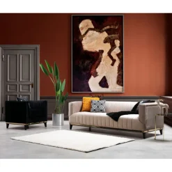 Tallinn (222 x 89 x 75 cm) 3-sitssoffa Beige