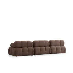 Tallinn 3-sits med puff (300-200 x 100 x 80 cm) Hörnsoffa Cappuccino