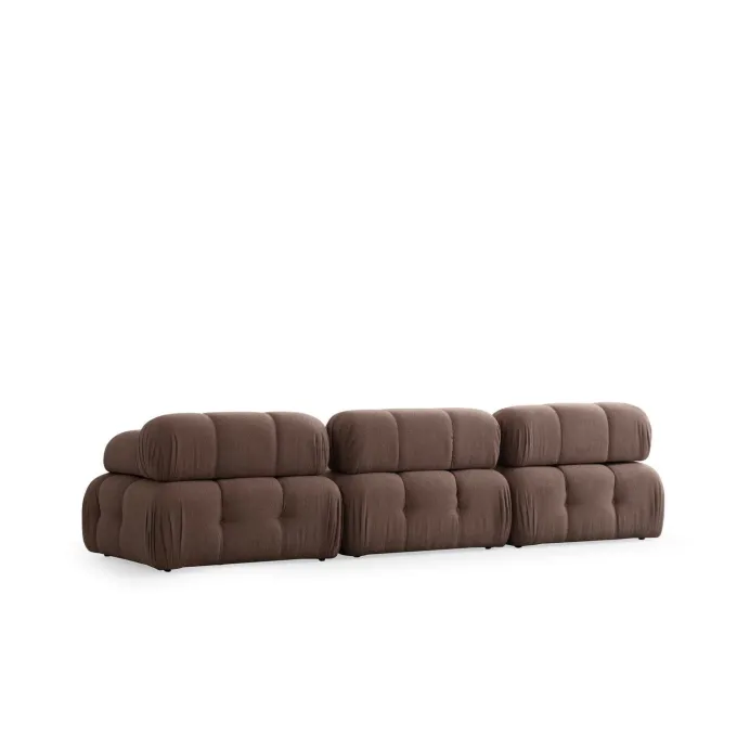 Tallinn 3-sits med puff (300-200 x 100 x 80 cm) Hörnsoffa Cappuccino
