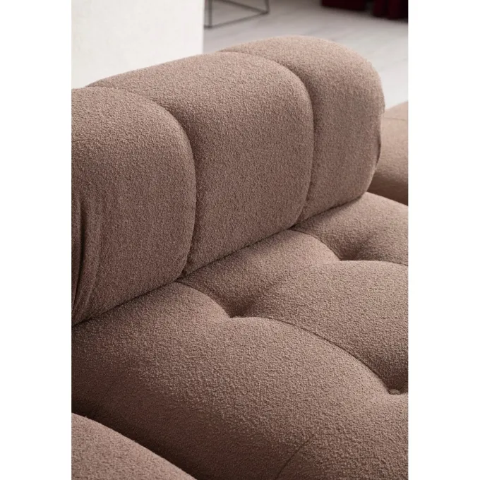 Tallinn 3-sits med puff (300-200 x 100 x 80 cm) Hörnsoffa Cappuccino
