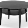 Tango Soffbord Runt 90cm Svartbetsad EK