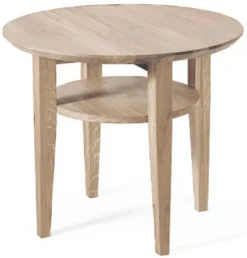 Tango Soffbord Runt 60cm Vitoljad Ek