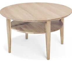 Tango Soffbord Runt 90cm Vitoljad Ek