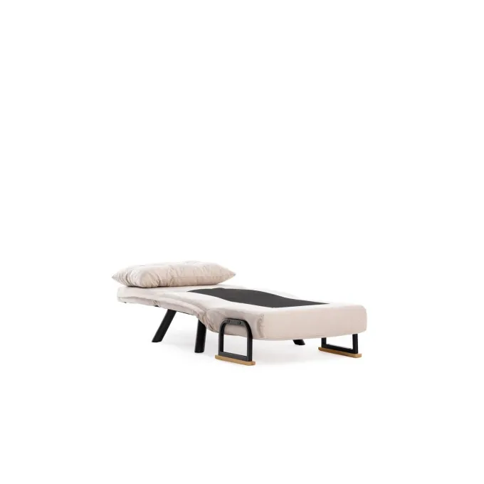 Tarawa v2 Enkel (26 x 120 x 60 cm) Creme 1-sits bäddsoffa