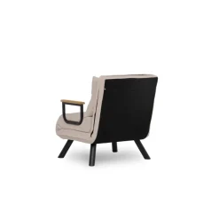 Tarawa v2 Enkel (26 x 120 x 60 cm) Creme 1-sits bäddsoffa