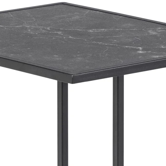 Tarbes Sidobord 63x43x35 cm Svart