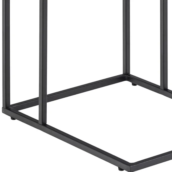 Tarbes Sidobord 63x43x35 cm Svart