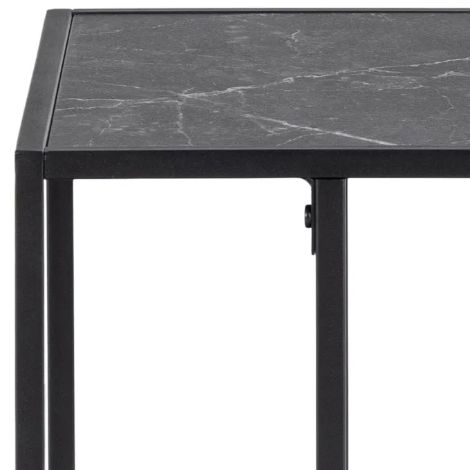 Tarbes Sidobord 63x43x35 cm Svart