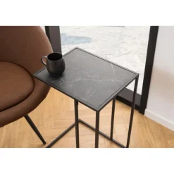 Tarbes Sidobord 63x43x35 cm Svart