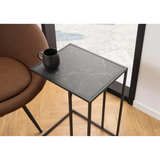 Tarbes Sidobord 63x43x35 cm Svart