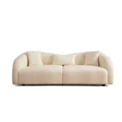 Tbilisi (236 x 76 x 91 cm) Creme 3-sitssoffa