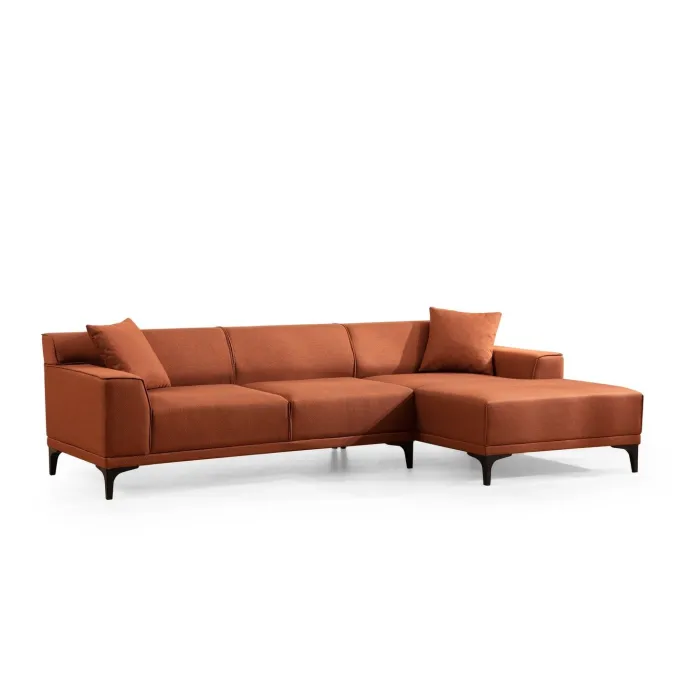 Tbilisi Corner (165 x 90 x 110 cm) Hörnsoffa Orange, Höger