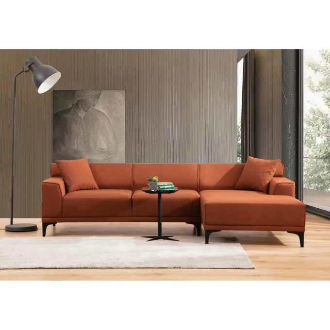 Tbilisi Corner (165 x 90 x 110 cm) Hörnsoffa Orange, Höger
