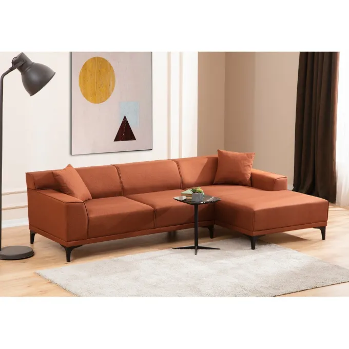 Tbilisi Corner (165 x 90 x 110 cm) Hörnsoffa Orange, Höger