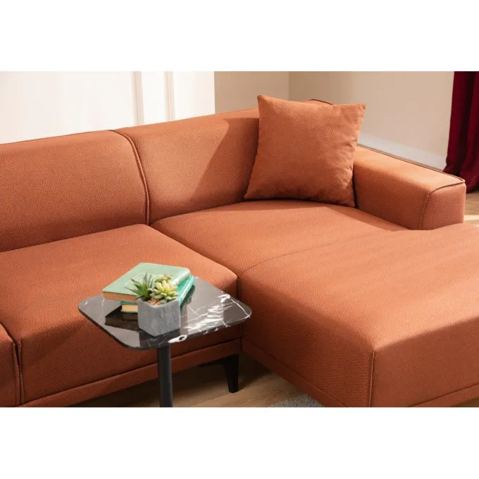 Tbilisi Corner (165 x 90 x 110 cm) Hörnsoffa Orange, Höger