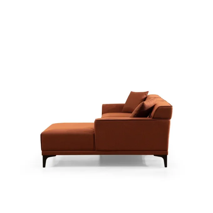 Tbilisi Corner (165 x 90 x 110 cm) Hörnsoffa Orange, Höger