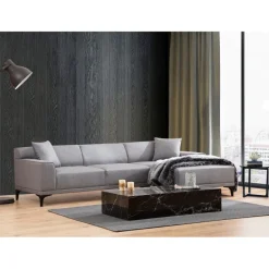 Tbilisi Corner (165 x 90 x 110 cm) Hörnsoffa Ljusgrå, Höger