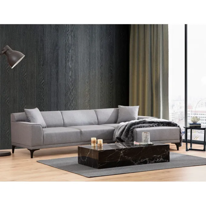 Tbilisi Corner (165 x 90 x 110 cm) Hörnsoffa Ljusgrå, Höger