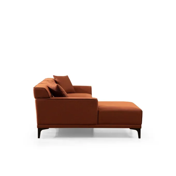 Tbilisi Corner (165 x 90 x 110 cm) Hörnsoffa Orange, Vänster