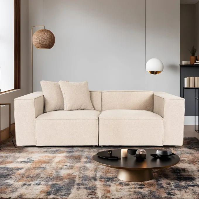 Tbilisi 2-sits (220 x 108 x 65 cm) 2-sitssoffa Persika