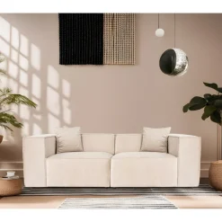 Tbilisi 2-sits (220 x 108 x 65 cm) 2-sitssoffa Kräm