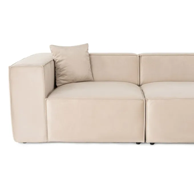 Tbilisi 2-sits (220 x 108 x 65 cm) 2-sitssoffa Kräm