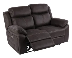 Teddy 2-Sits Reclinersoffa Manuell Brun