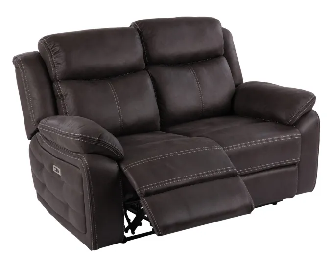 Teddy 2-Sits Reclinersoffa Manuell Brun