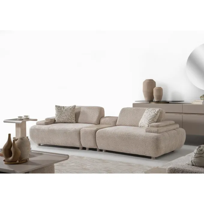 Toscana Beige (275 x 75 x 105 cm) 4-sitssoffa