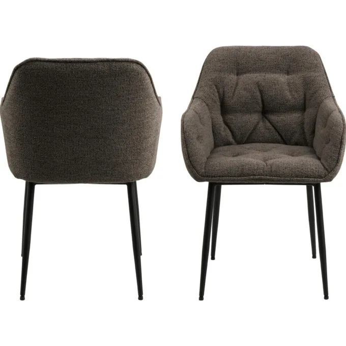 Toulon Karmstol Monza tyg Taupe