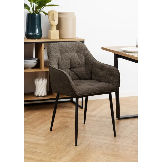 Toulon Karmstol Monza tyg Taupe