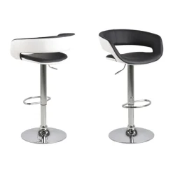 Tracy Barstol PU Svart/Vit