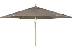 Trieste Parasoll Ø 2,5 m Trä/Taupe