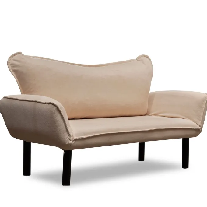 Tunis (150 x 70 x 75 cm) Creme 2-sits bäddsoffa