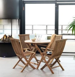 Turin Fällstol Teak