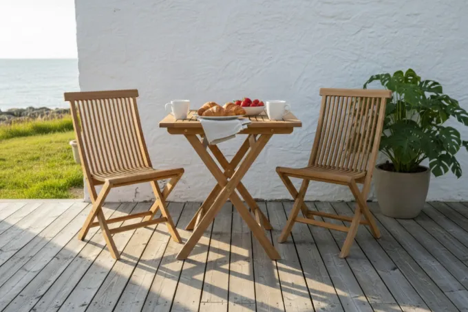 Turin Fällstol Teak