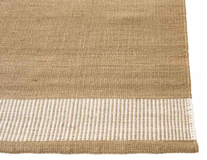 Una Spårbar Ullmatta Beige/Off White