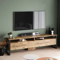 Uppsala TV (180 x 56 x 35,5 cm) Atlantisk furu TV-enhet