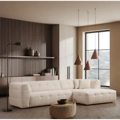 Vaduz Corner (300-150 x 100 x 72 cm) Beige Hörnsoffa Höger