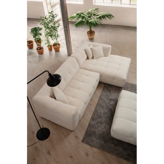 Vaduz Corner (300-150 x 100 x 72 cm) Beige Hörnsoffa Höger