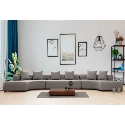 Valletta L-form (552-105 x 70 cm) Grå Hörnsoffa