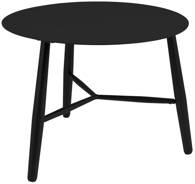Vannes Sidobord 60 cm Rund Svart